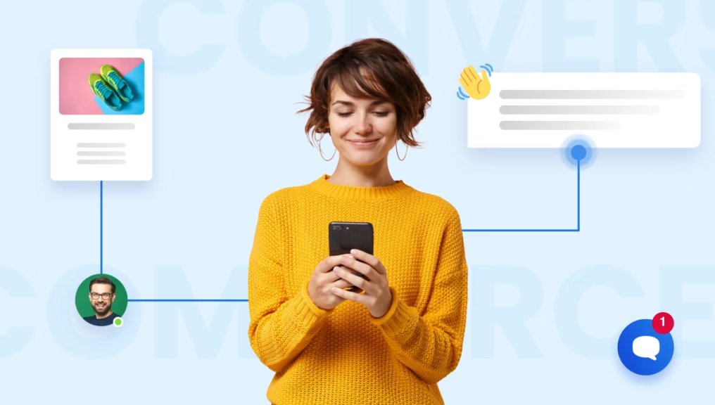Conversational Commerce: The Future of Brand Discovery in the Age of AI AI assistant guiding user through personalized shopping and brand discovery